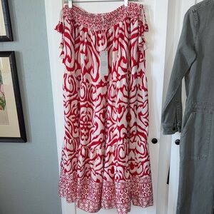 New Calypso St Barth Long Maxi Skirt L